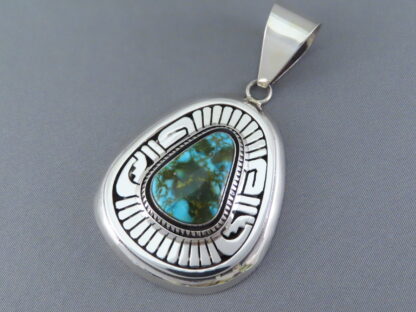 Leonard Nez Sonoran Gold Turquoise Pendant