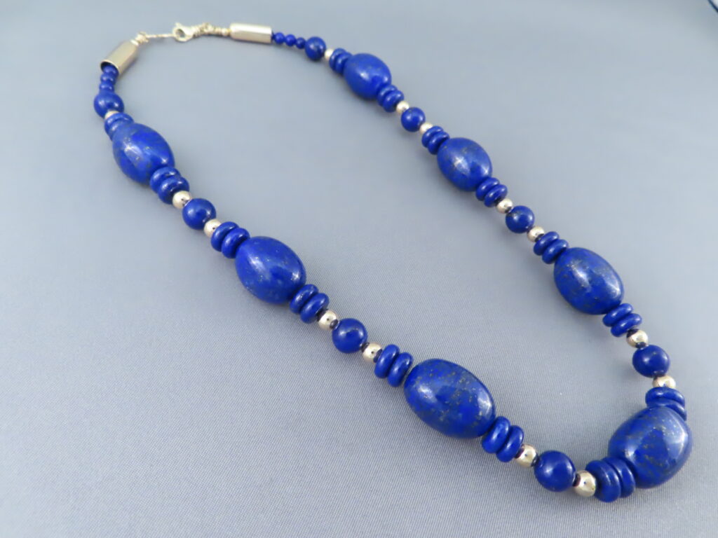 LOVELY Lapis Necklace with Turquoise Accents - Yellowhorse Jewelry