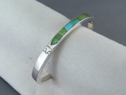 Turquoise Inlay Cuff Bracelet (Sonoran Gold Turquoise)