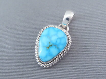 Kingman Turquoise & Sterling Silver Pendant (smaller)