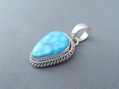 Kingman Turquoise & Sterling Silver Pendant (smaller)