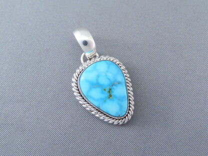 Kingman Turquoise & Sterling Silver Pendant (smaller)