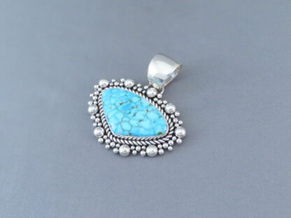 Artie Yellowhorse Kingman Turquoise Pendant