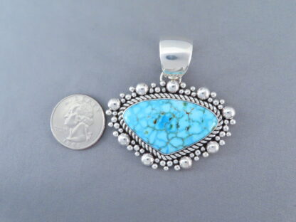 Artie Yellowhorse Kingman Turquoise Pendant