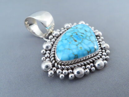 Artie Yellowhorse Kingman Turquoise Pendant