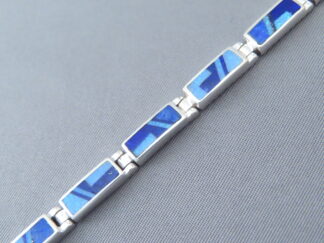 Lovely Lapis & Opal Inlay Link Bracelet (Dainty)