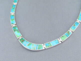 Sonoran Gold Turquoise Inlay Necklace