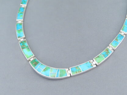 Sonoran Gold Turquoise Inlay Necklace