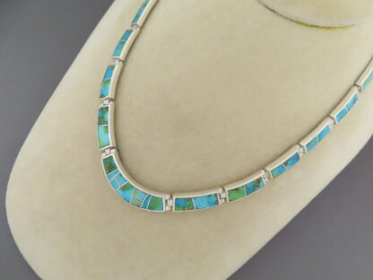 Sonoran Gold Turquoise Inlay Necklace