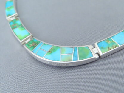 Sonoran Gold Turquoise Inlay Necklace