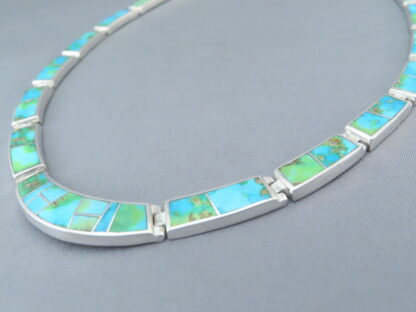 Sonoran Gold Turquoise Inlay Necklace