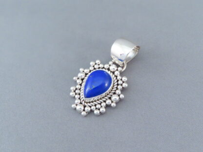 Lapis & Sterling Silver Navajo Pendant by Artie Yellowhorse