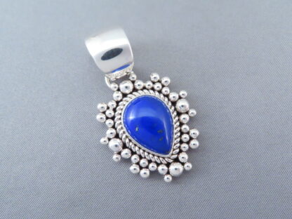 Lapis & Sterling Silver Navajo Pendant by Artie Yellowhorse