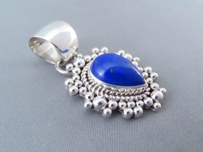 Lapis & Sterling Silver Navajo Pendant by Artie Yellowhorse