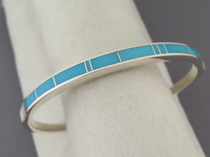 Inlay Cuff Bracelet with Turquoise