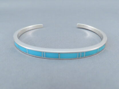 Inlay Cuff Bracelet with Turquoise