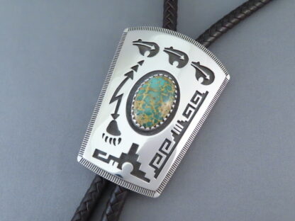 Darling Darlene Turquoise Bolo Tie with Bears