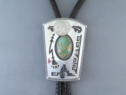 Darling Darlene Turquoise Bolo Tie with Bears