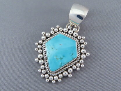 Candelaria Turquoise Slider/Pendant by Artie Yellowhorse