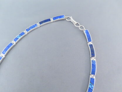 IMPRESSIVE Lapis & Opal Inlay Necklace