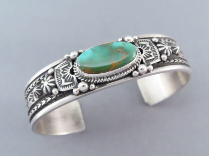 Sterling Silver & Royston Turquoise Bracelet