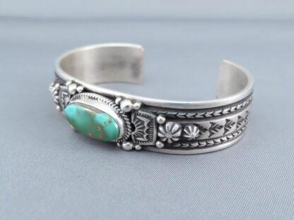 Sterling Silver & Royston Turquoise Bracelet