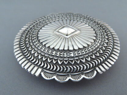 Sterling Silver Navajo Belt Buckle by Sunshine Reeves