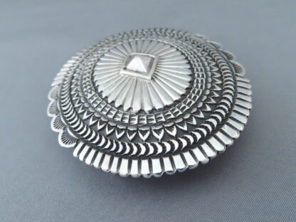 Sterling Silver Navajo Belt Buckle by Sunshine Reeves