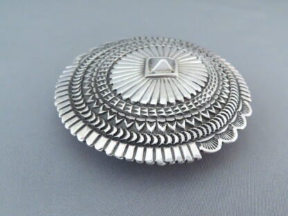 Sterling Silver Navajo Belt Buckle by Sunshine Reeves