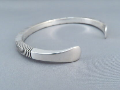 Larger Sterling Silver Cuff Bracelet by Artie Yellowhorse