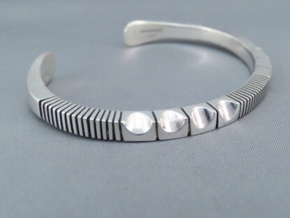 Larger Sterling Silver Cuff Bracelet by Artie Yellowhorse