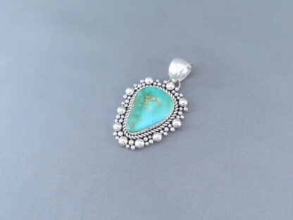 Royston Turquoise & Sterling Silver Pendant by Artie Yellowhorse