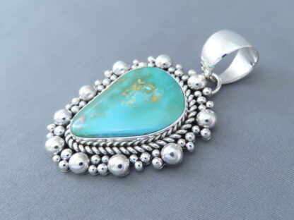 Royston Turquoise & Sterling Silver Pendant by Artie Yellowhorse