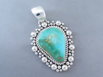 Royston Turquoise & Sterling Silver Pendant by Artie Yellowhorse