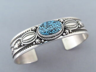 Narrow Kingman Turquoise Cuff Bracelet