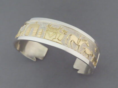 14kt Gold & Sterling Silver Cuff Bracelet – StoryTeller