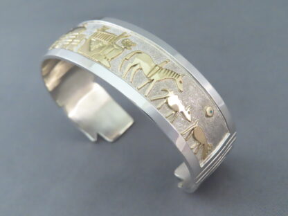 14kt Gold & Sterling Silver Cuff Bracelet – StoryTeller