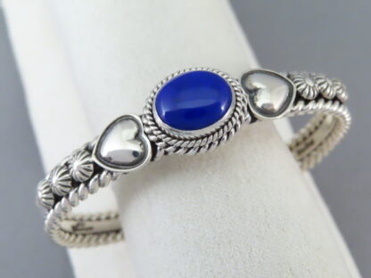 Lapis & Sterling Silver Cuff Bracelet by Artie Yellowhorse