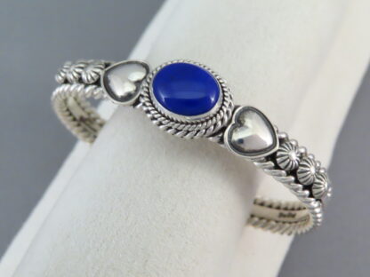 Lapis & Sterling Silver Cuff Bracelet by Artie Yellowhorse