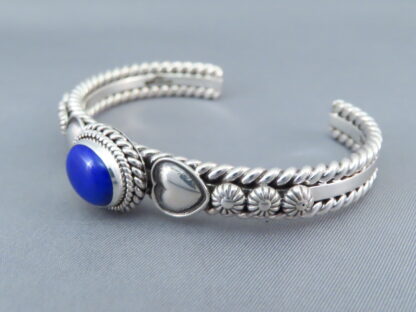 Lapis & Sterling Silver Cuff Bracelet by Artie Yellowhorse