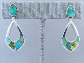 Sonoran Gold Turquoise Inlay Earrings