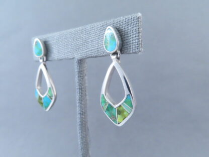 Sonoran Gold Turquoise Inlay Earrings