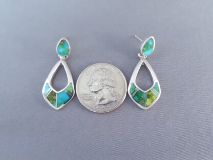 Sonoran Gold Turquoise Inlay Earrings