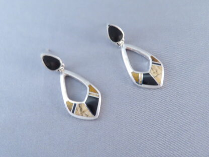 Multi-Stone Inlay Earrings