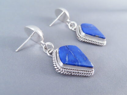 Sterling Silver & Lapis Earrings by Artie Yellowhorse