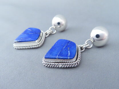 Sterling Silver & Lapis Earrings by Artie Yellowhorse