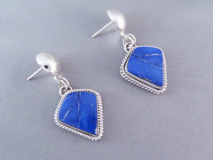 Sterling Silver & Lapis Earrings by Artie Yellowhorse