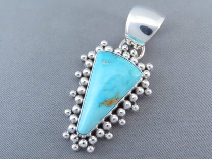 Blue Gem Turquoise Pendant by Artie Yellowhorse