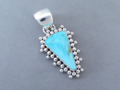 Blue Gem Turquoise Pendant by Artie Yellowhorse