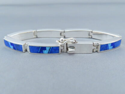 Lovely Lapis & Opal Inlay Link Bracelet